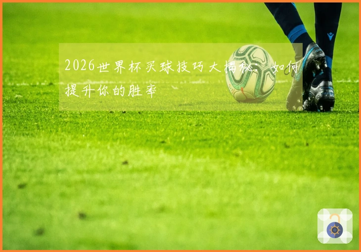 2026世界杯买球技巧大揭秘：如何提升你的胜率