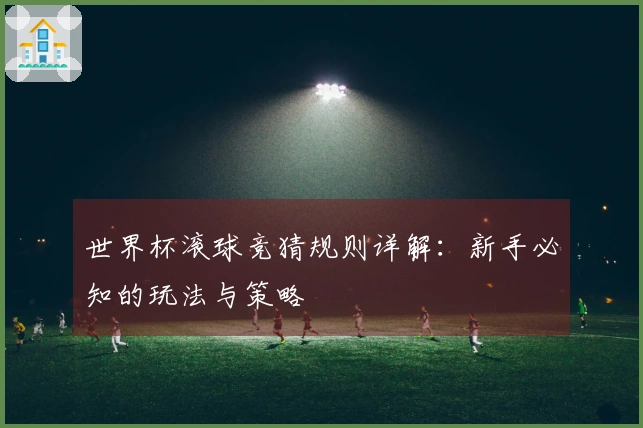 世界杯滚球竞猜规则详解：新手必知的玩法与策略